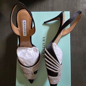 Aquazzura Gatsby Sling Black